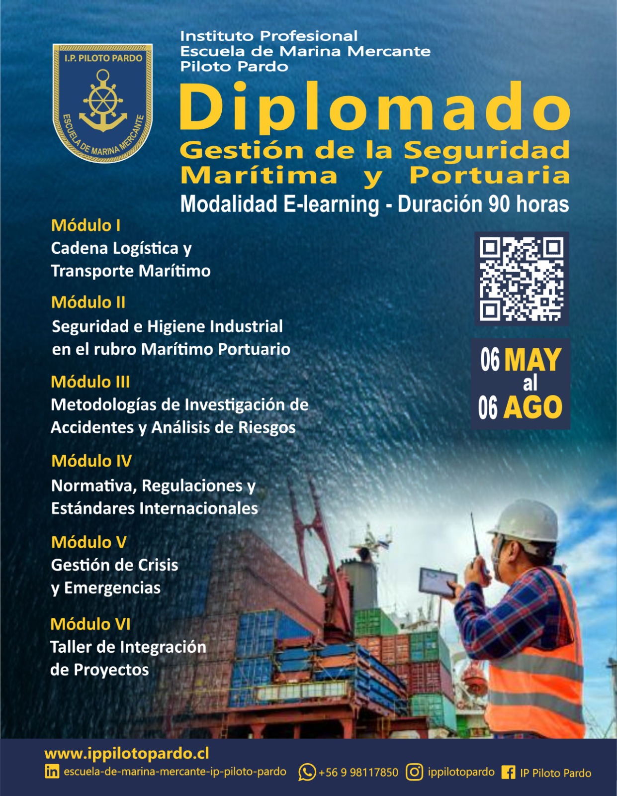 Diplomado en Gestión de la Seguridad Marítima Portuaria
