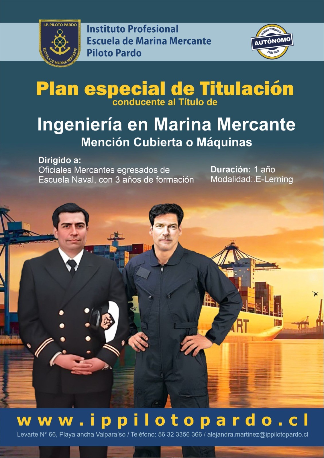 Plan especial de titulación Ingeniería en Marina Mercante mención Cubierta - Máquinas